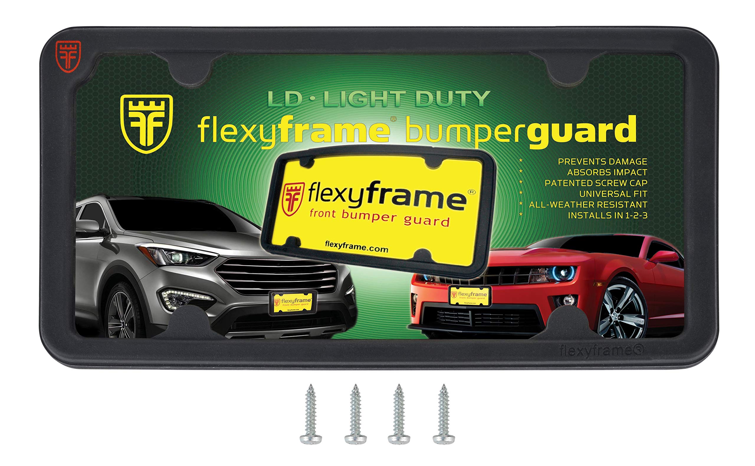 NASA-Style Rubber License Plate Frame for Nissan - Durable Bumper Guard for Cars & Trucks