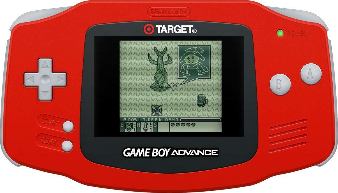Original Nintendo Game Boy Advance Red Target Edition - Retro Gaming Console for Kids & Adults - Perfect for Travel, Gifts & Classic Game Collection