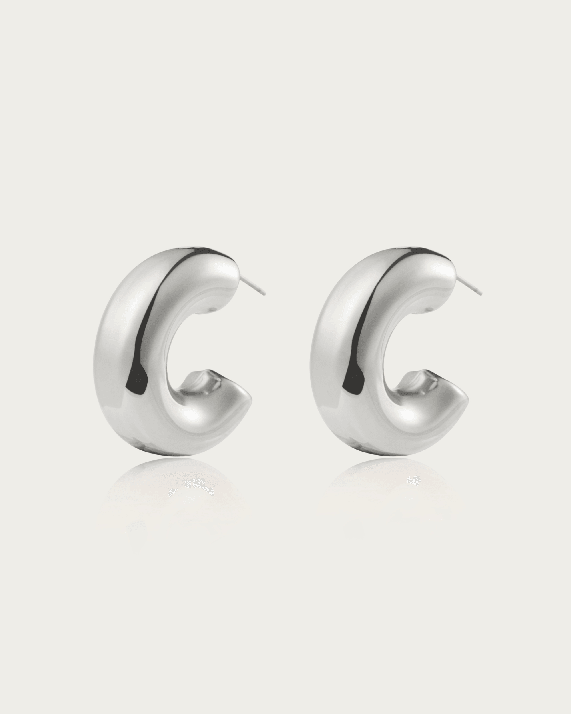 Chunky Silver Hoop Earrings for Women - Trendy Statement Jewelry for Everyday Wear & Special Occasions