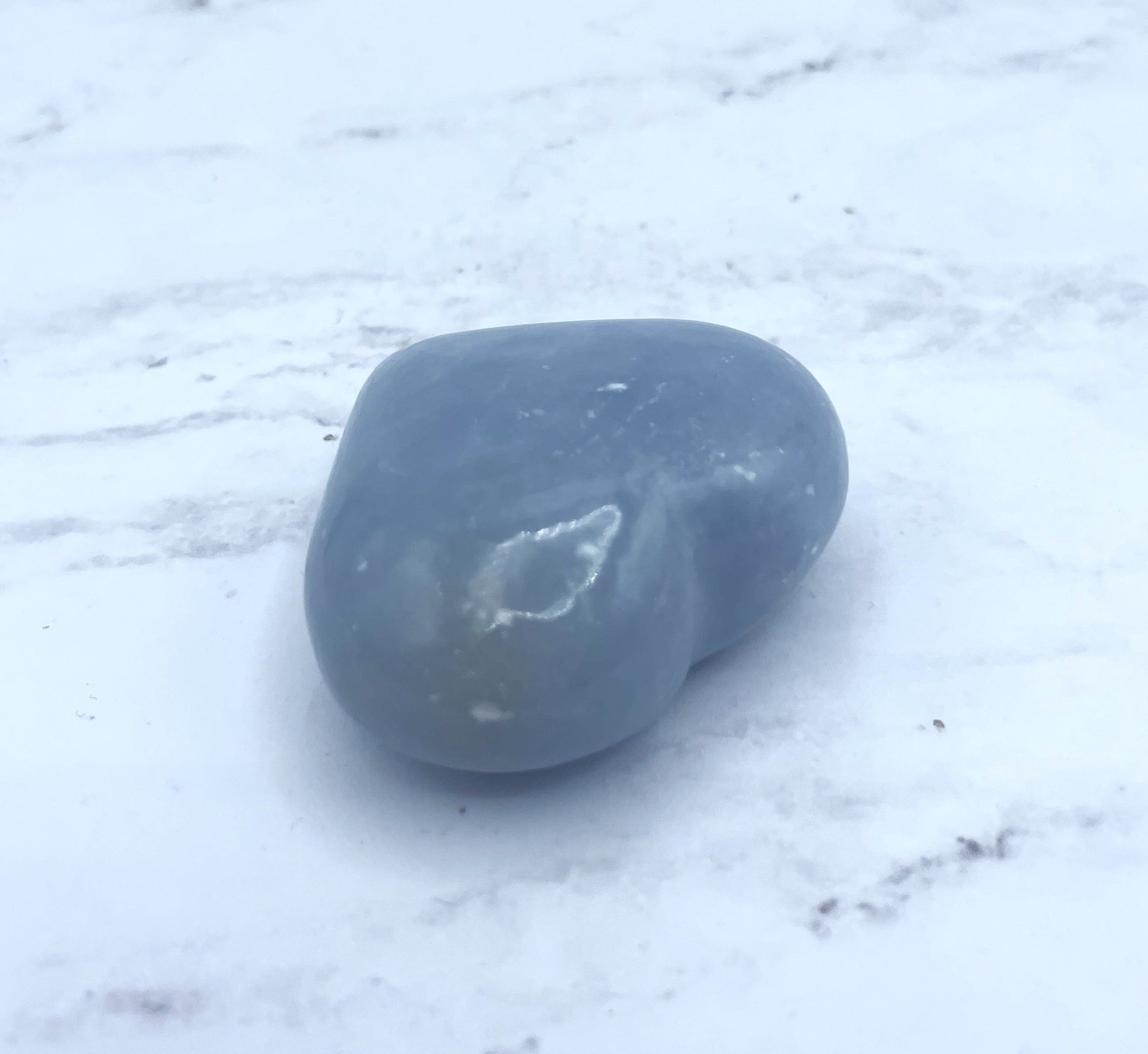 Angelite Heart Carving - Natural Blue Angelite Stone Pendant for Jewelry Making, Healing Crystal Gift for Meditation & Spiritual Protection - Perfect for Necklaces, Bracelets & Energy Work