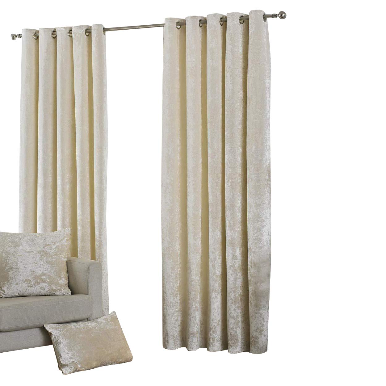 Paoletti Riva Verona Ringtop Eyelet Curtains (Set of 2 Panels) - 66