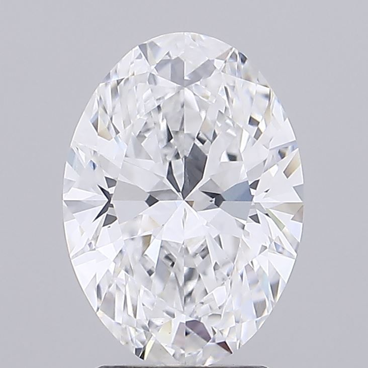 2.81 Carat D Color VS1 Clarity Oval Lab-Grown Diamond for Engagement Rings & Fine Jewelry