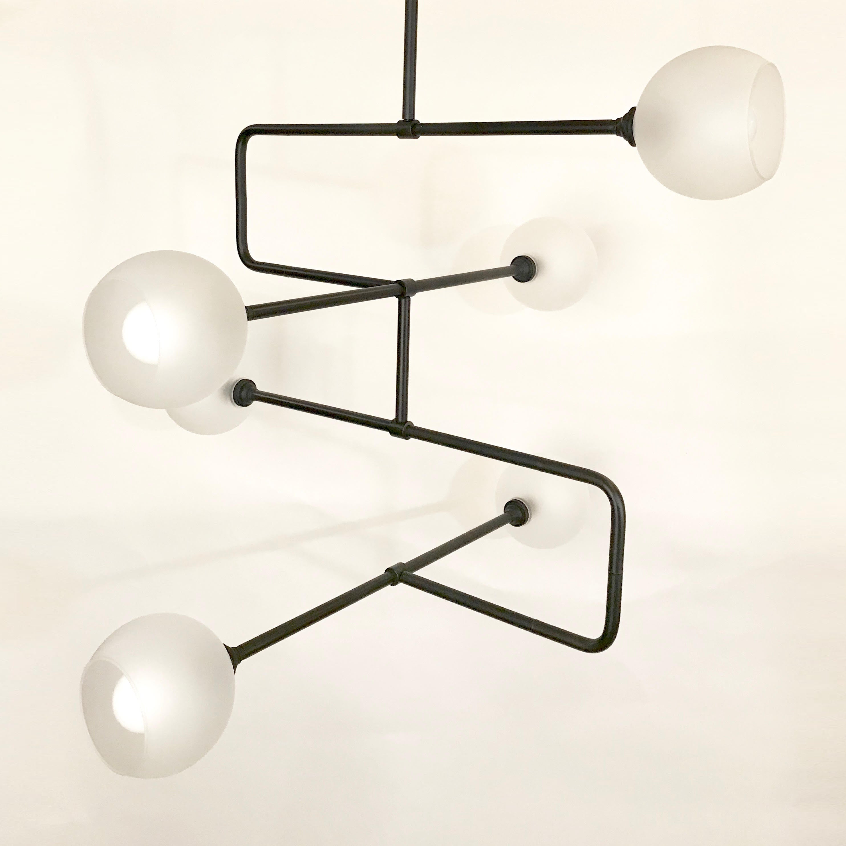 Modern Black Stacked Triple Circuit Chandelier Pendant Light Fixture for Dining Room, Living Room & Bedroom | Elegant Ceiling Lighting for Home Decor
