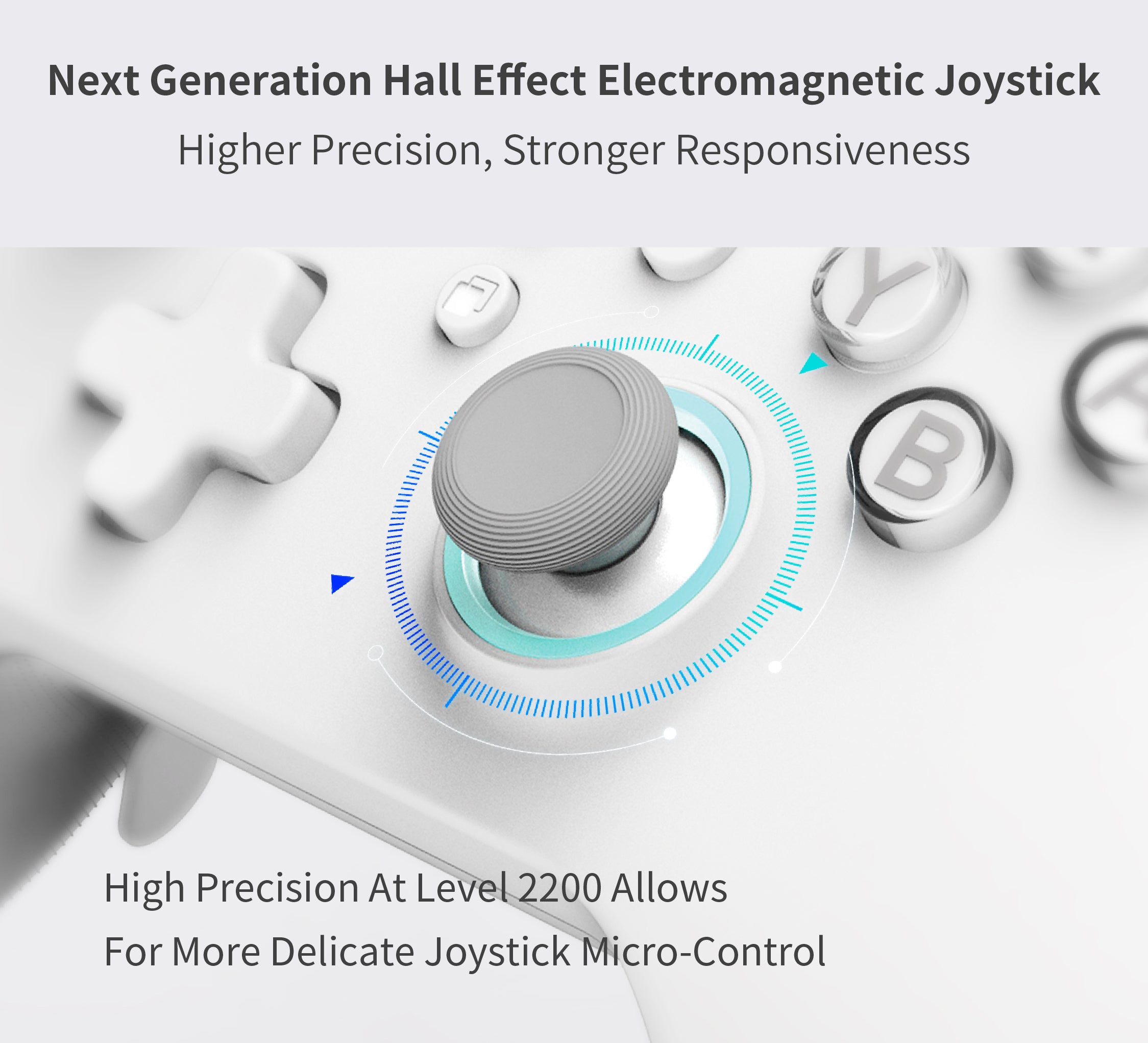 GuliKit KK 3 Max Wireless Bluetooth Game Controller for Nintendo Switch, PC, Android, Mac OS & iOS - Ergonomic Design, White (NS39) - Perfect for Gaming, Streaming & Multi-Platform Play