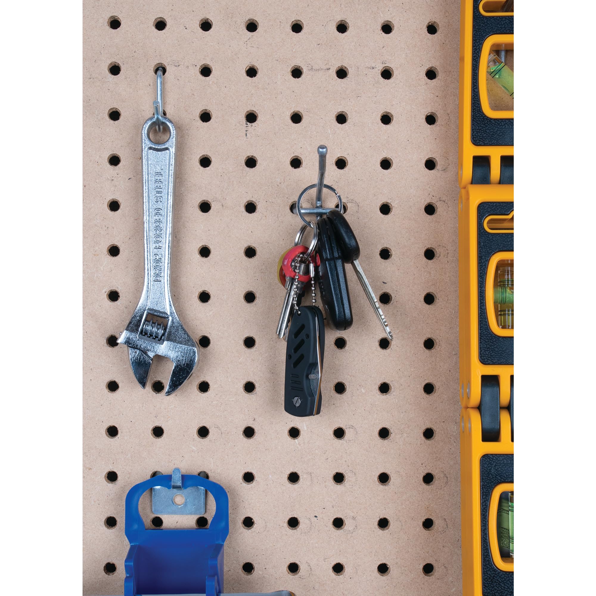 Performance Tool W3232 Folding Pocket Knife with Liner Lock - Rubberized Non-Slip Handle, Keychain Attachment - Perfect for Camping, Hiking, Everyday Carry (EDC), and Outdoor Adventures