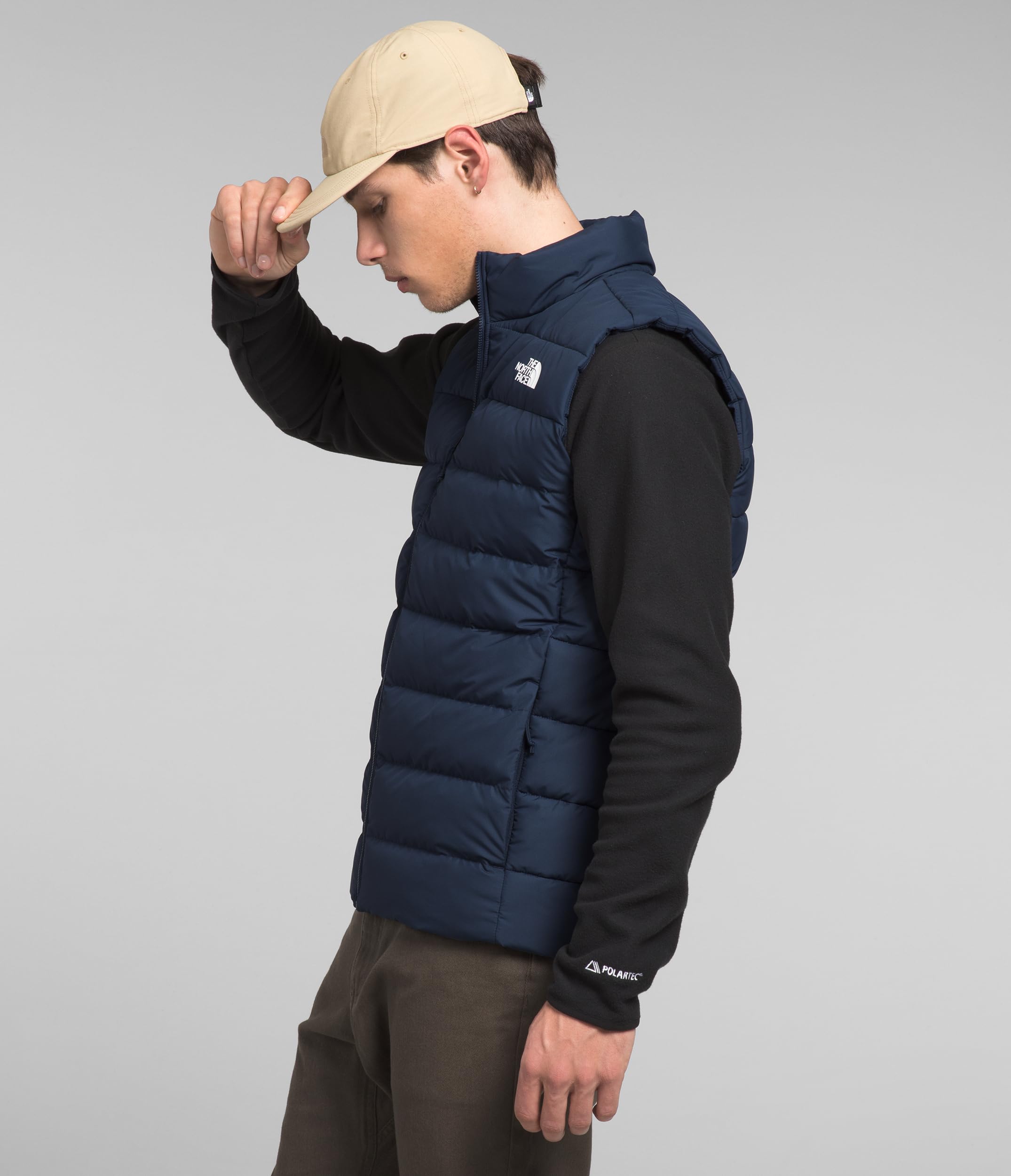 The North Face Men's Aconcagua 3 Vest - Lightweight Packable Down Insulated Vest for Hiking, Camping & Outdoor Activities