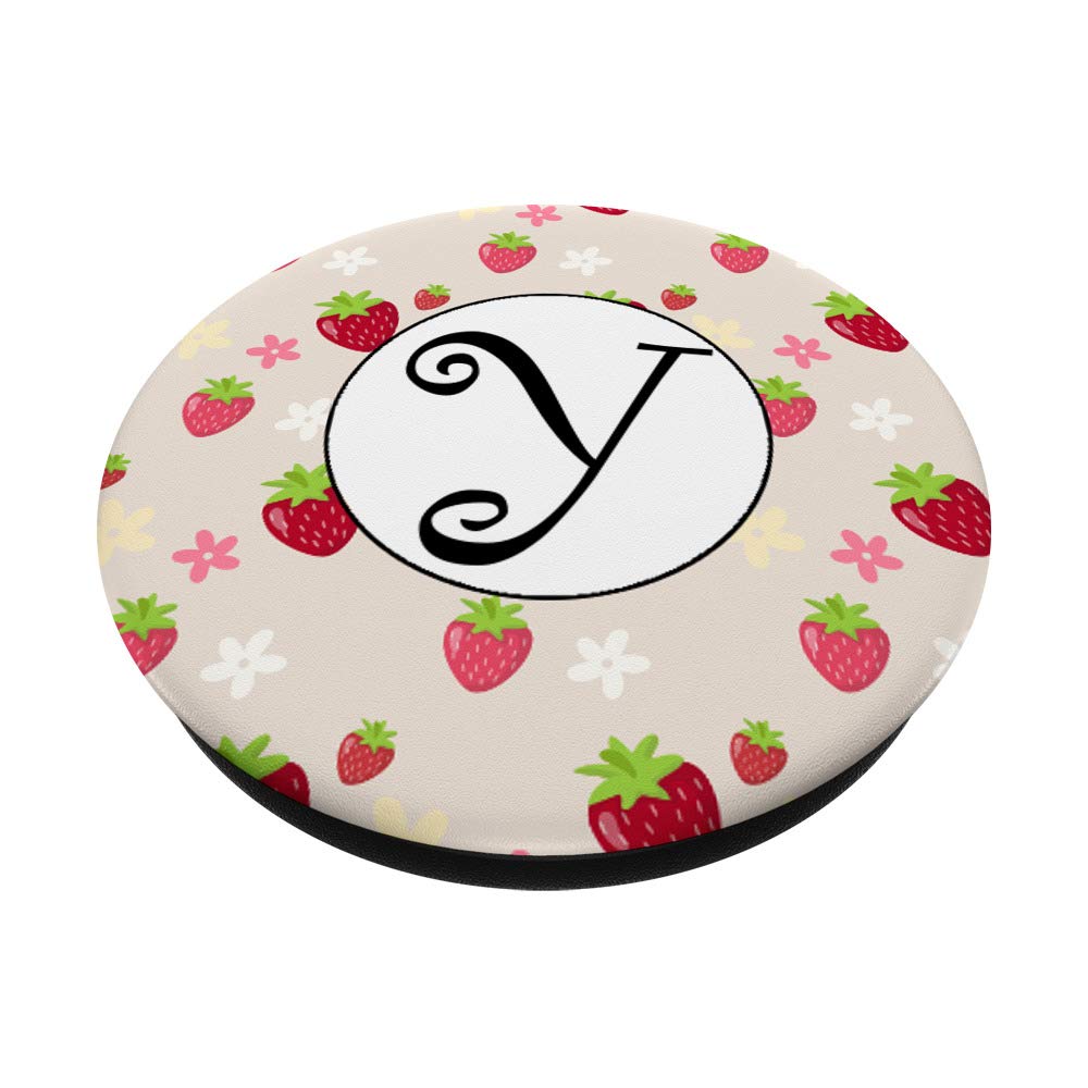 Strawberry Monogram Letter Y - Personalized Initial Alphabet for DIY Crafts, Scrapbooking & Home Decor