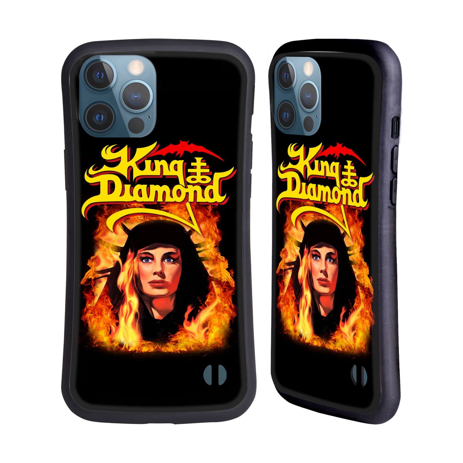 King Diamond Fatal Portrait 2 iPhone 13 Pro Max Case - Officially Licensed Hybrid Protective Cover by Head Case Designs | Perfect for Metal Music Fans & Concert Goers