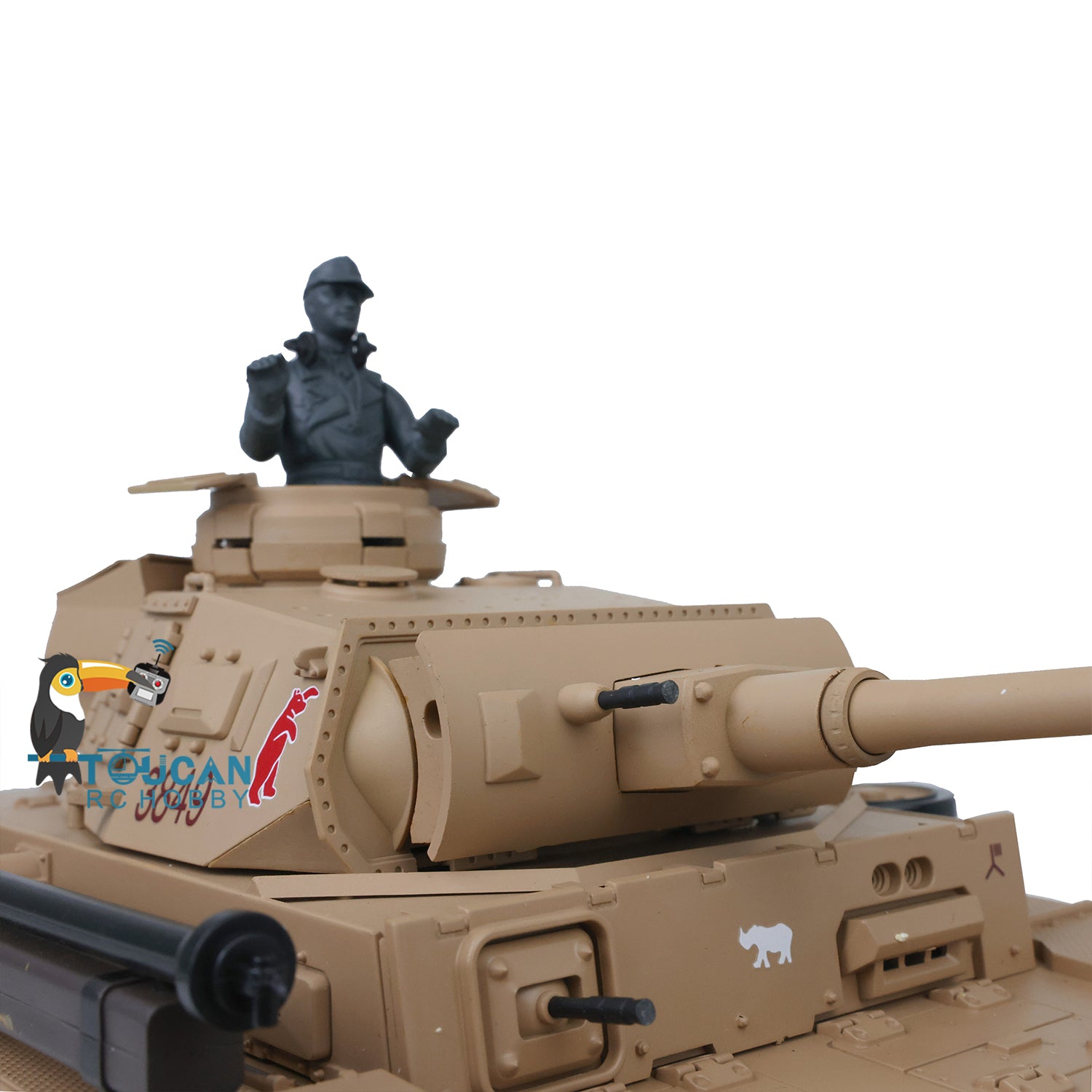 2.4GHz Henglong 1/16 Scale German Panzer III H Remote Control Tank RTR Model - Ready to Run with Battery (US Stock) - Perfect for RC Battle Simulation, Military Collecting & Outdoor Play