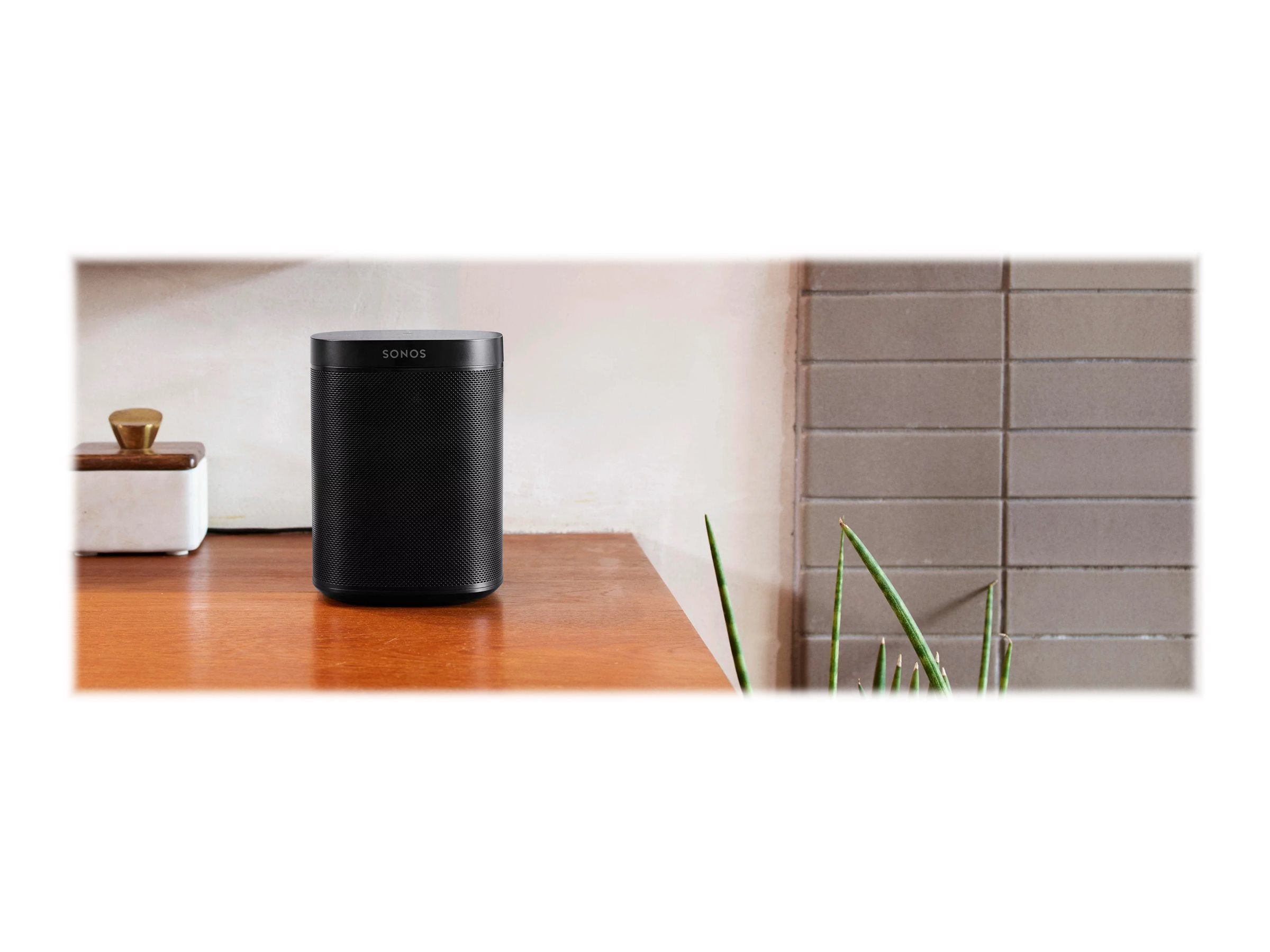 Sonos One (Gen 2) Smart Speaker with Alexa & Google Assistant - Wireless Home Audio System for Streaming Music, Podcasts & Smart Home Control - Perfect for Living Room, Bedroom & Office Use