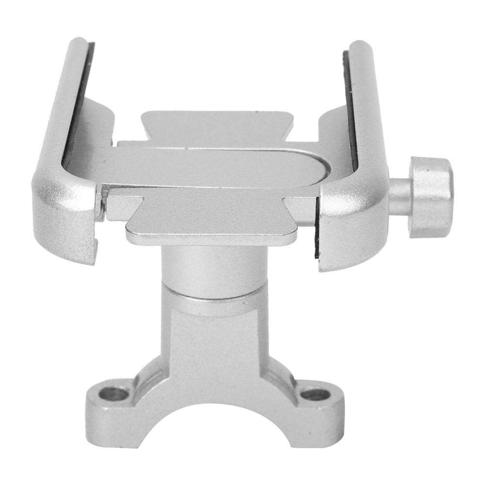 Keenso Universal Motorcycle Phone Holder - Aluminum Alloy Handlebar Mount Bracket for Cycling, Riding & Outdoor Adventures (Silver) - Perfect for GPS Navigation & Hands-Free Riding