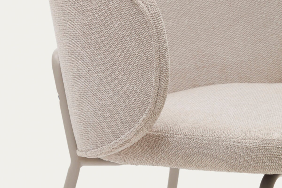 Como Yuni Chair - Soft Chenille Fabric Upholstered Accent Chair for Living Room, Bedroom, or Office - Comfortable Modern Lounge Seating with Plush Support