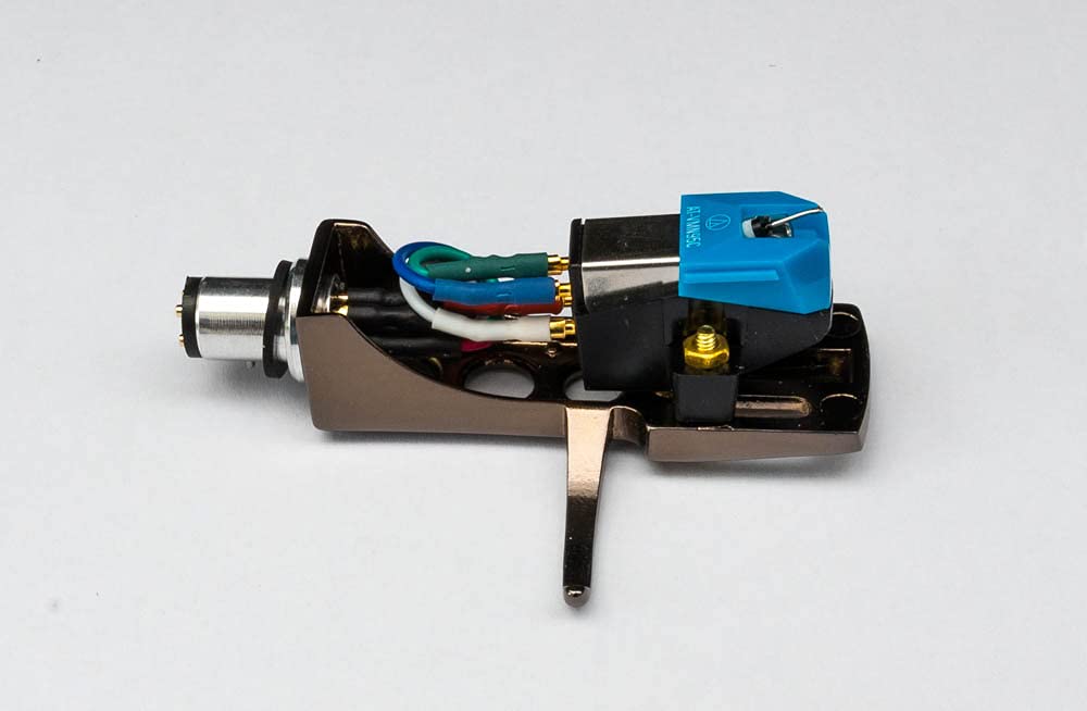 Premium Titanium Plated Headshell & AT-VM95 Cartridge with Stylus & Oil - Compatible with Sanyo DCX1000, DCX1050, DCX891, DCX900M, DCX901, DCXW17, ST09, ST59U, ST868J, STW40J - Perfect for Turntable Upgrades & Vinyl Record Enthusiasts