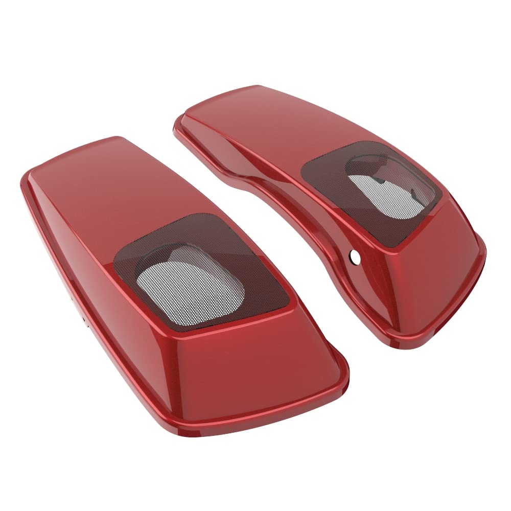 Premium 6X9 Saddlebag Speaker Lids for 2014+ Harley Davidson Touring Bikes - Color Matched Replacement Covers - Perfect for Road Trips & Custom Audio Upgrades