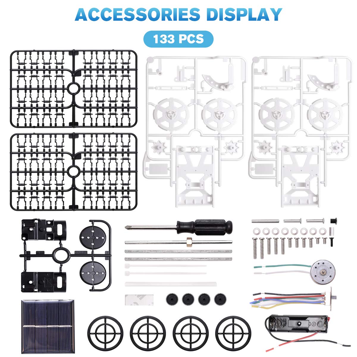 Selieve STEM Solar Powered Climbing Vehicle Kit - DIY Mechanical Engineering Toy for Kids Ages 6-12, Educational Science Building Project | Perfect Birthday & Easter Gift for Boys & Girls | Fun Outdoor & Indoor STEM Learning Activity