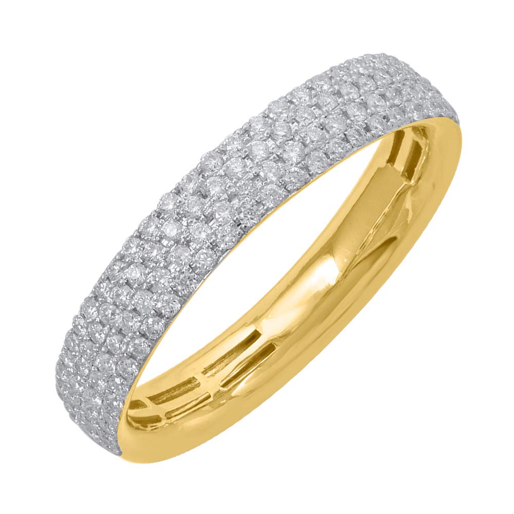 1/3 Carat Round Diamond Wedding Band Ring in 10K Gold - IGI Certified | Elegant Bridal Jewelry for Engagement, Anniversary & Special Occasions