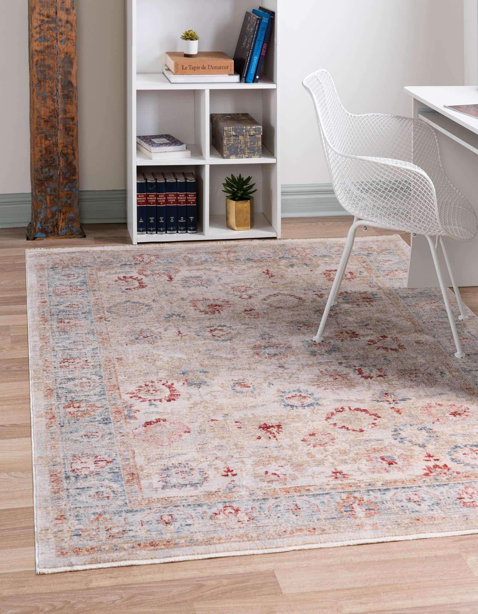 Unique Loom Noble Collection Vintage Botanical Border Area Rug - 10' x 13' 5