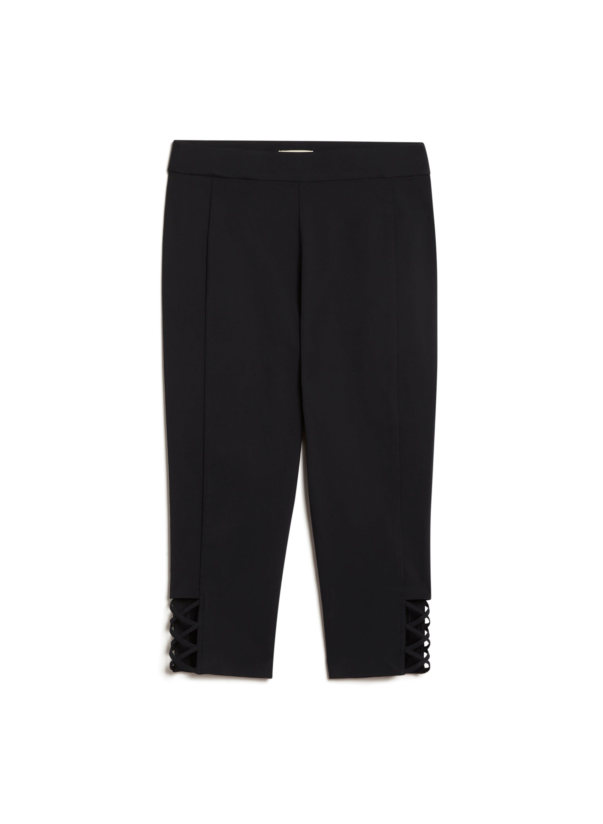 Women's Cross Detail Capris - Stretchy High Waist Yoga Pants for Workout & Lounge - Perfect for Yoga, Gym, Running and Casual Wear