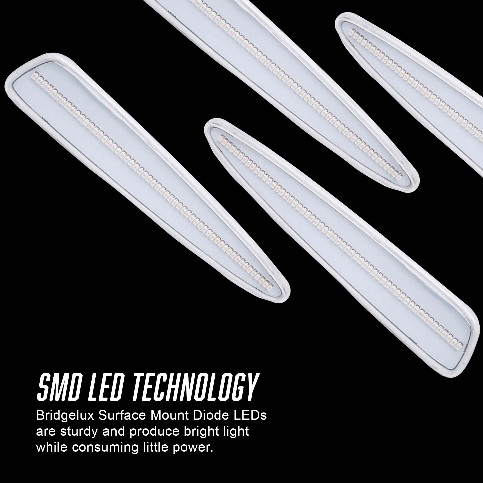 ORACLE LIGHTING LED Concept Sidemarker Set for 2005-2013 Chevy Corvette C6 | Clear SMD Side Markers (Part #3150-019) | Enhanced Visibility & Style for Night Driving & Car Shows