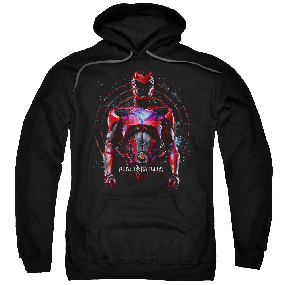 Power Rangers Red Ranger Hoodie for Men - Official Licensed Pullover Sweatshirt | Cosplay, Halloween Costume, Fan Gift
