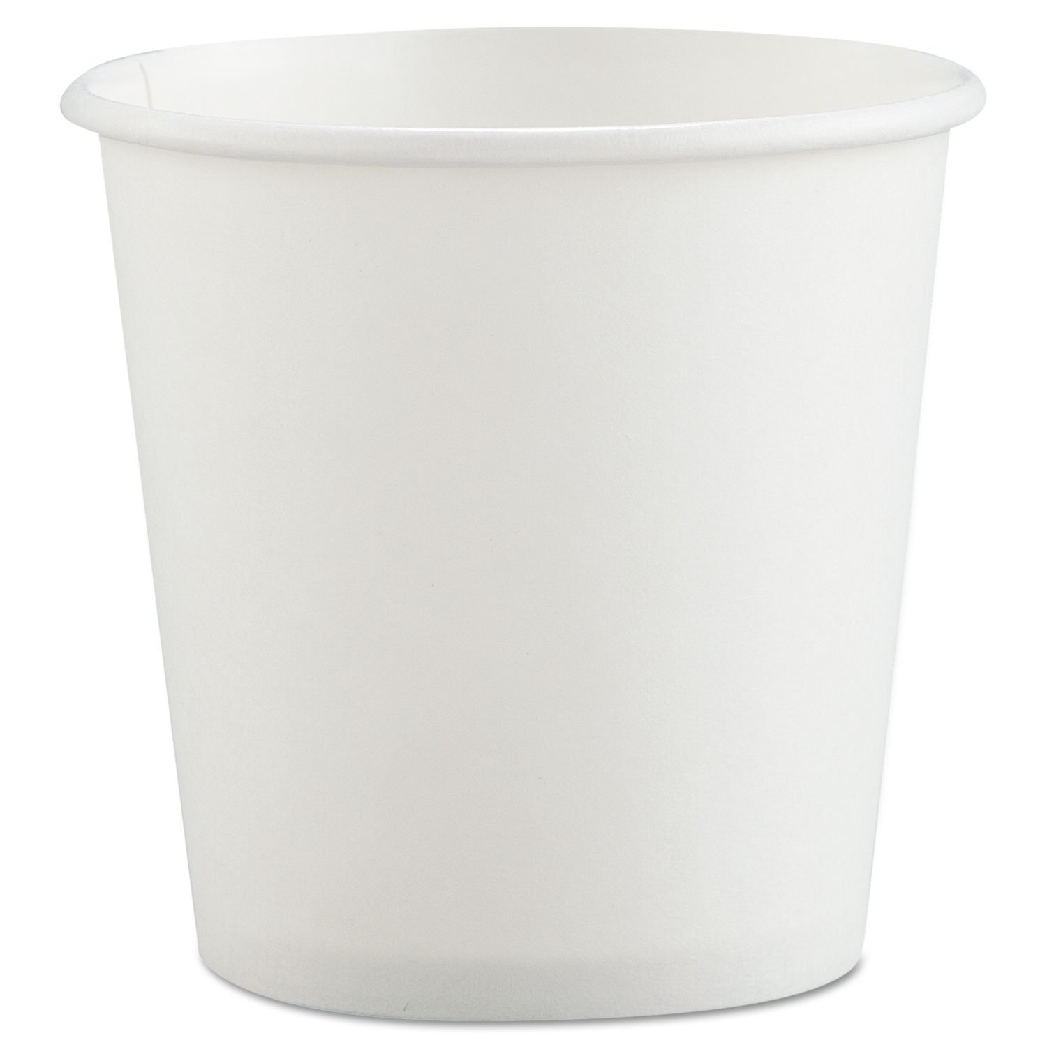 SOLO 374W-2050 4oz White Single-Sided Poly Paper Hot Cups - Case of 1,000 | Disposable Coffee Cups for Office, Cafes & Events | Perfect for Hot Beverages, Tea & Cocoa