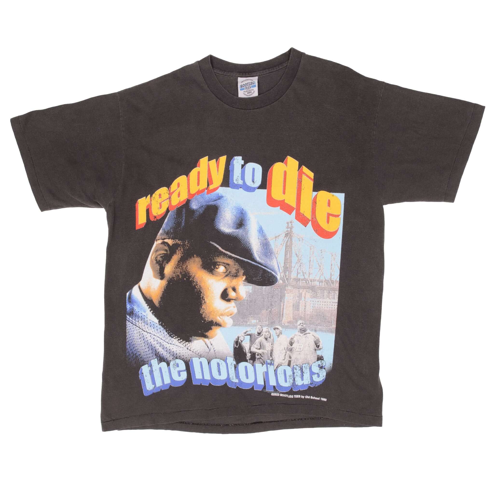 Notorious BIG Ready to Die Bootleg Rap T-Shirt - Vintage Single Stitch XL - Perfect for Hip-Hop Fans & 90s Streetwear Style