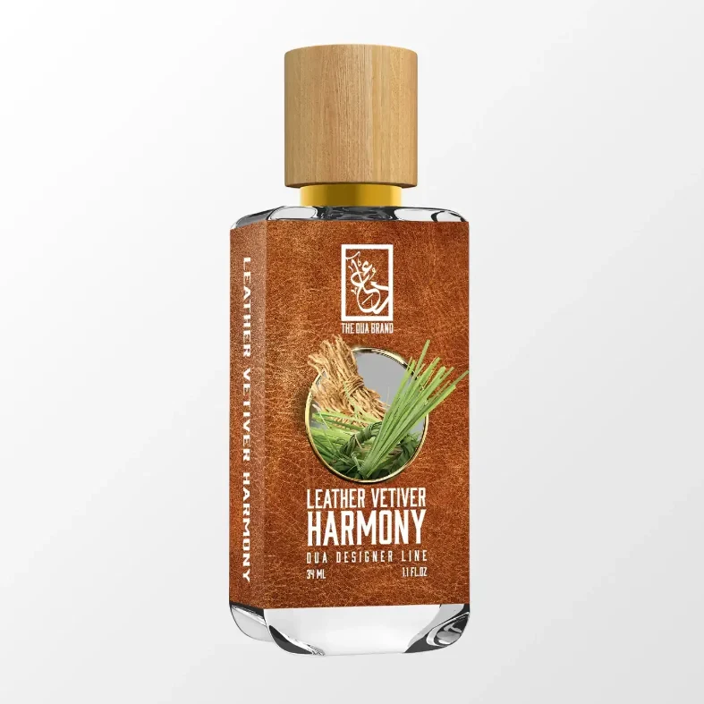 Premium Leather Vetiver Harmony Perfume for Men & Women - Long-Lasting Fragrance for Date Night, Office & Special Occasions