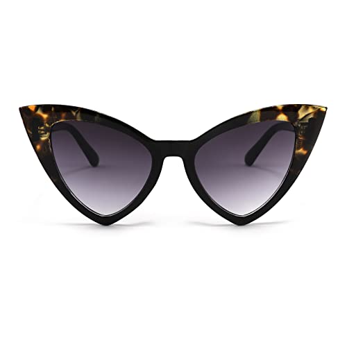 001 Black Leopard Frame/Grey Gradient Lens