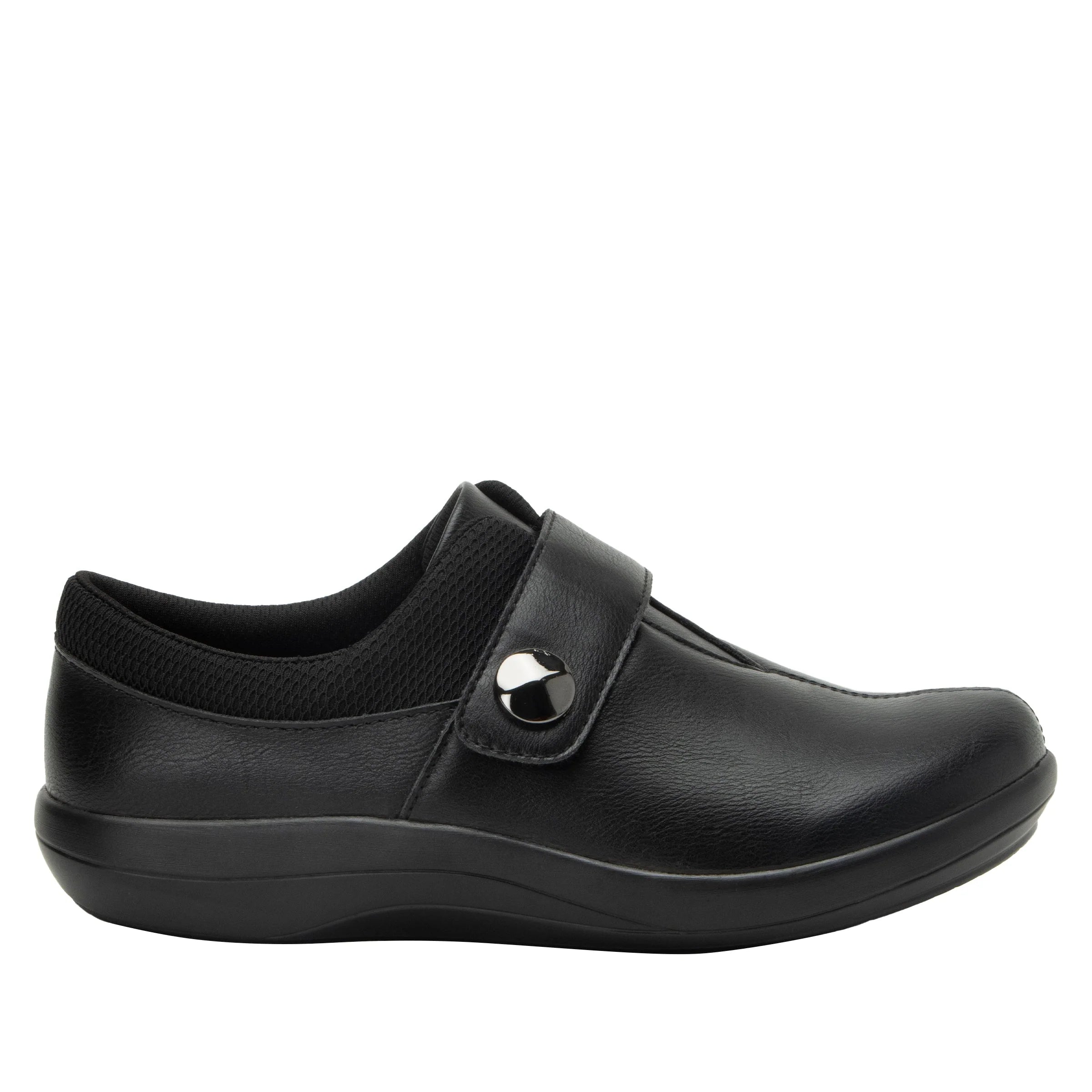 Alegria Danni Black 1 Women's Comfortable Slip-On Shoes for Work, Nursing & Everyday Wear - Lightweight & Supportive Footwear for Professionals
