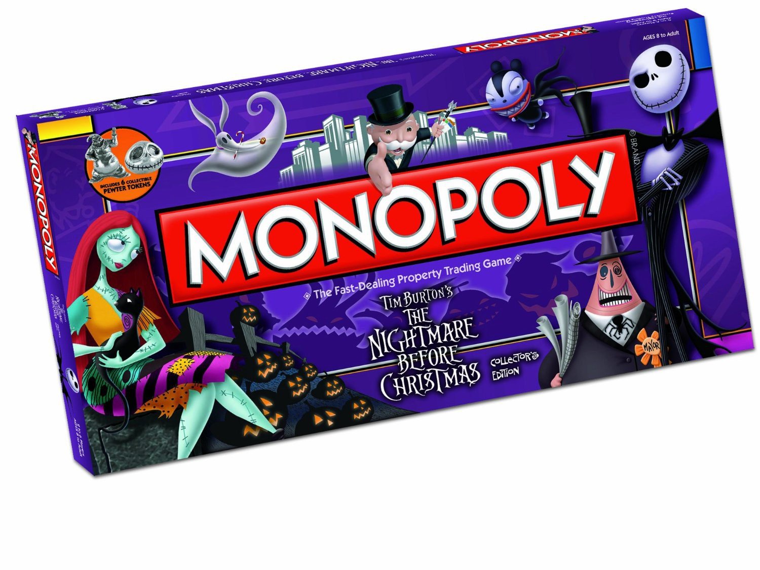 Nightmare Before Christmas Monopoly Board Game - Collectible Edition - Perfect for Halloween, Christmas Gifts & Family Game Nights