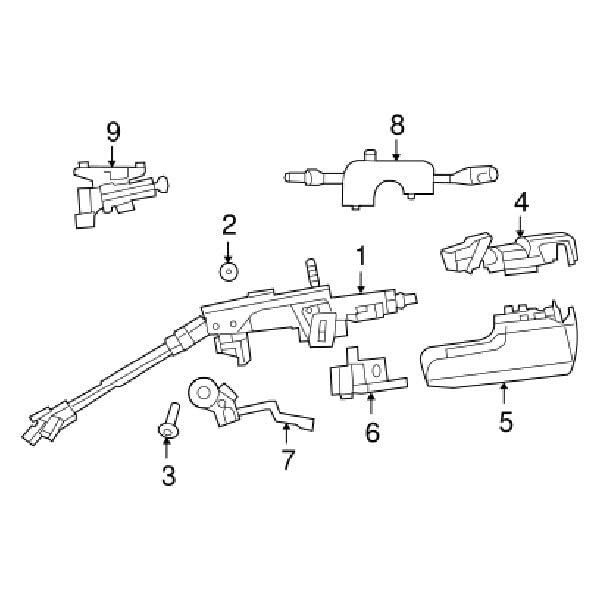 MOPAR 68020927AA Ignition Switch - Replacement Ignition Switch for Dodge, Chrysler, Jeep Vehicles | Perfect for Engine Start & Electrical System Control