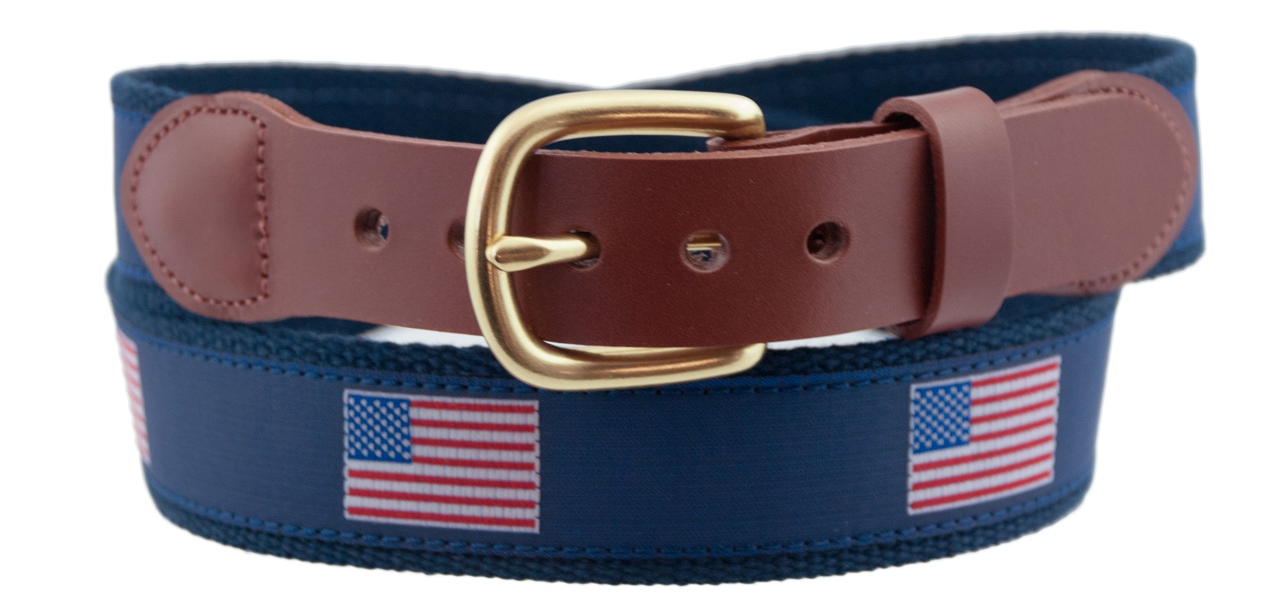 American Flag Belt - Patriotic Waistband for Men & Women - Perfect for 4th of July, Veterans Day & Outdoor Events