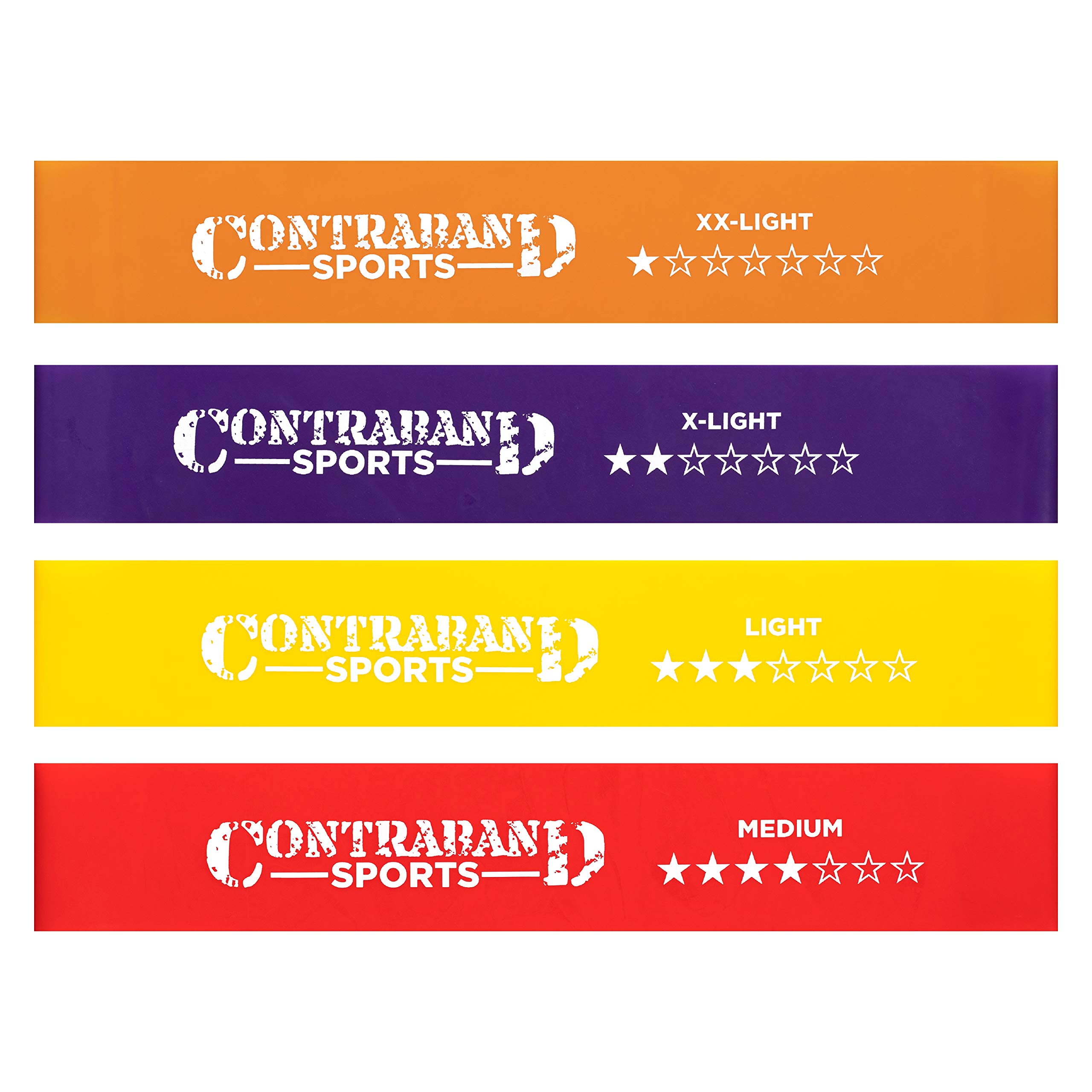 7439 Elastic Loop Resistance Band Set - Latex Workout Bands for Glutes, Legs & Booty Training - Home, Gym & Travel Fitness Equipment - Perfect for Yoga, Pilates & Strength Exercises
