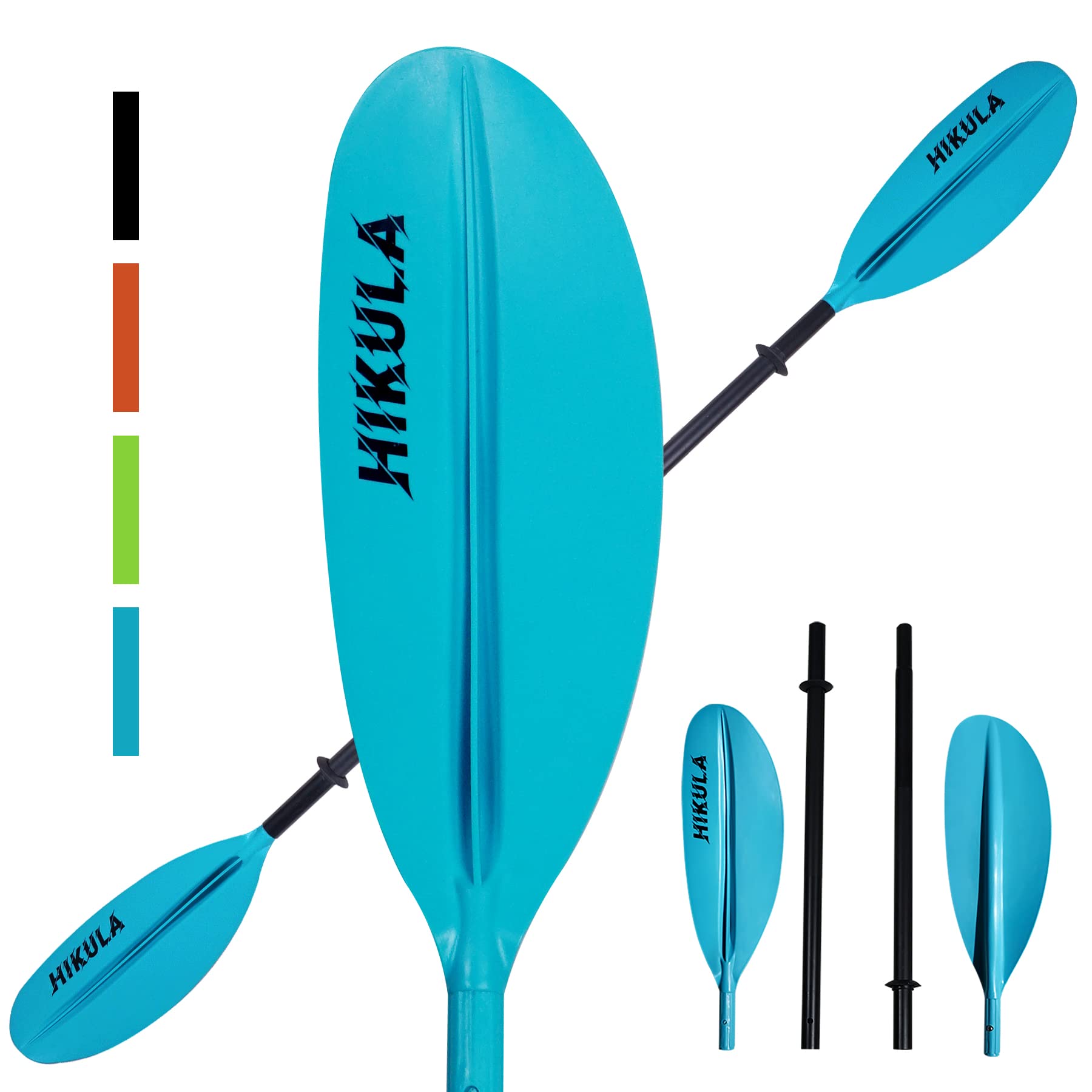 Premium 4-Piece Kayak Paddle - Lightweight Aluminum Shaft & Floating PP Blade (86.6in/220cm & 90.5in/230cm Options) - Perfect for Recreational Kayaking, Fishing, and Water Sports Adventures