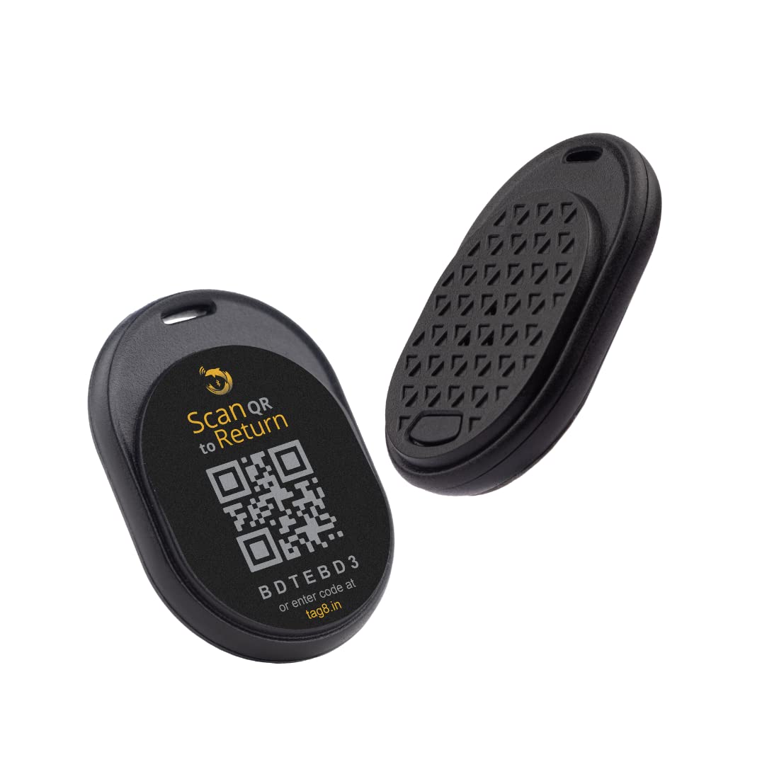 Dolphin Smart Tracker Max - Bluetooth Tracker for Luggage, Wallet, Keys & Phone | Find Lost Items with Precision | Compatible with Android & iOS | 2-Pack (Black) | Perfect for Travel, Office & Daily Essentials Tracking