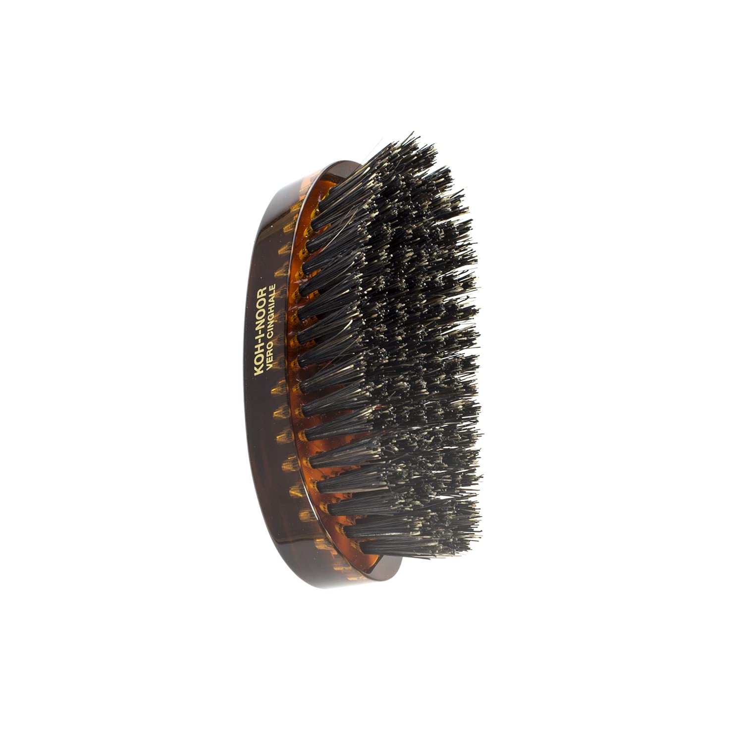 Koh-I-Noor Small Jasper Boar Bristle Military Hair Brush - Perfect for Travel, Grooming Kits & Military Use