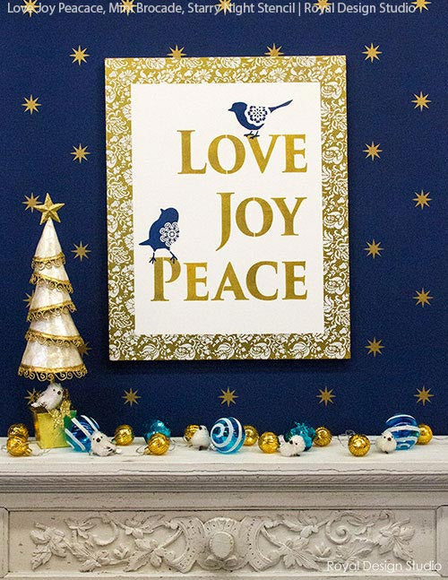 Starry Night Stencil - Premium Reusable DIY Painting Template for Walls, Canvas & Crafts - Perfect for Home Decor, Nursery, and Art Projects