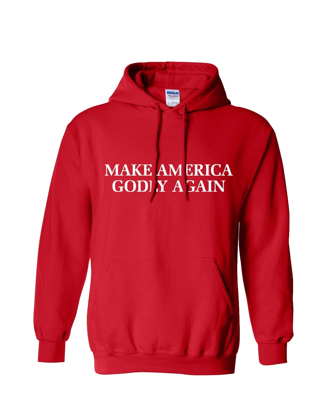Christian Make America Godly Again Hooded Sweatshirt for Men & Women - Faith-Inspired Pullover for Church, Prayer Meetings & Conservative Events