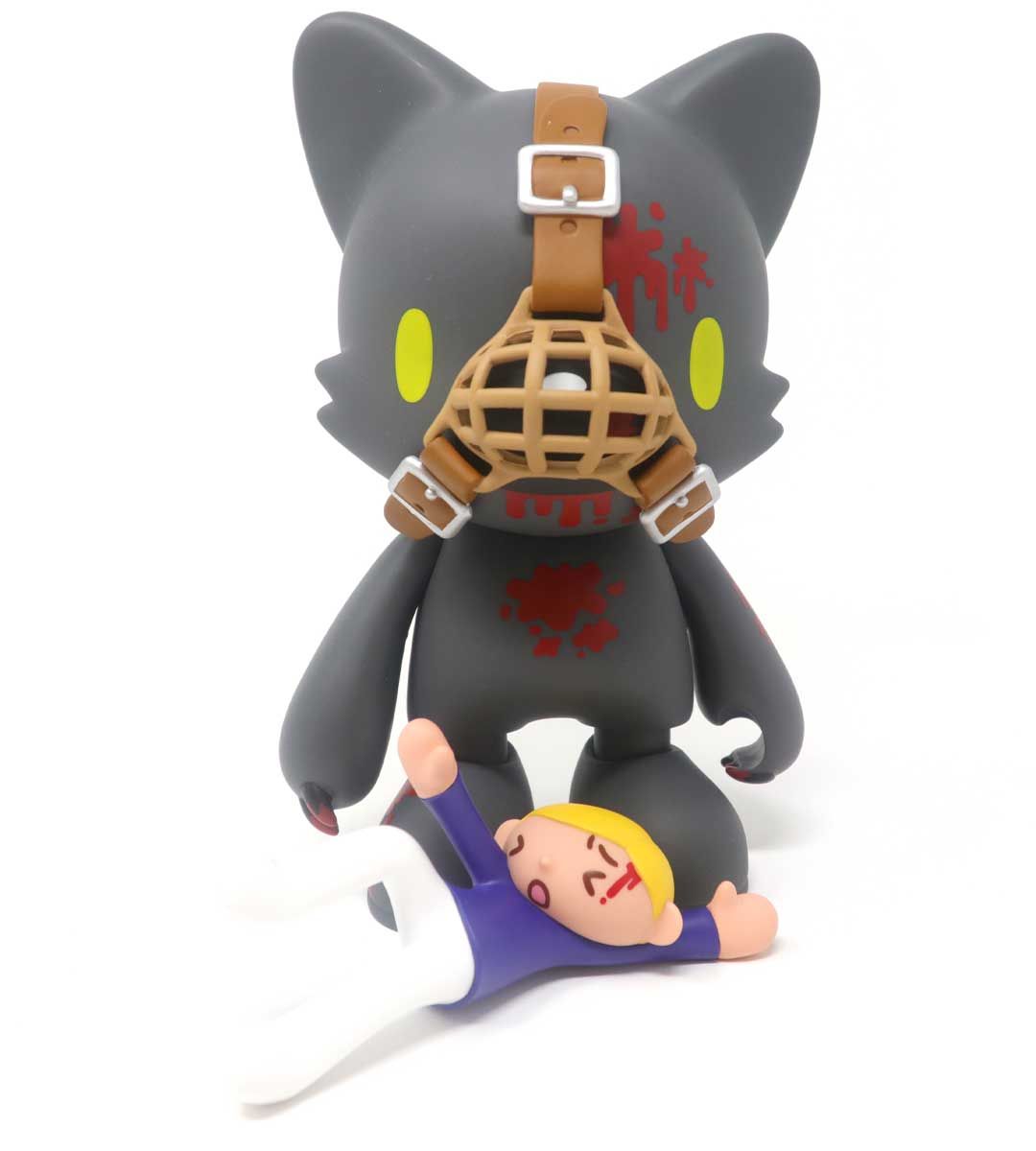 Gloomy in Black Superjanky Mori Chack Plush Toy - Cute Kawaii Bear Collectible for Anime Fans, Home Decor & Gift Giving