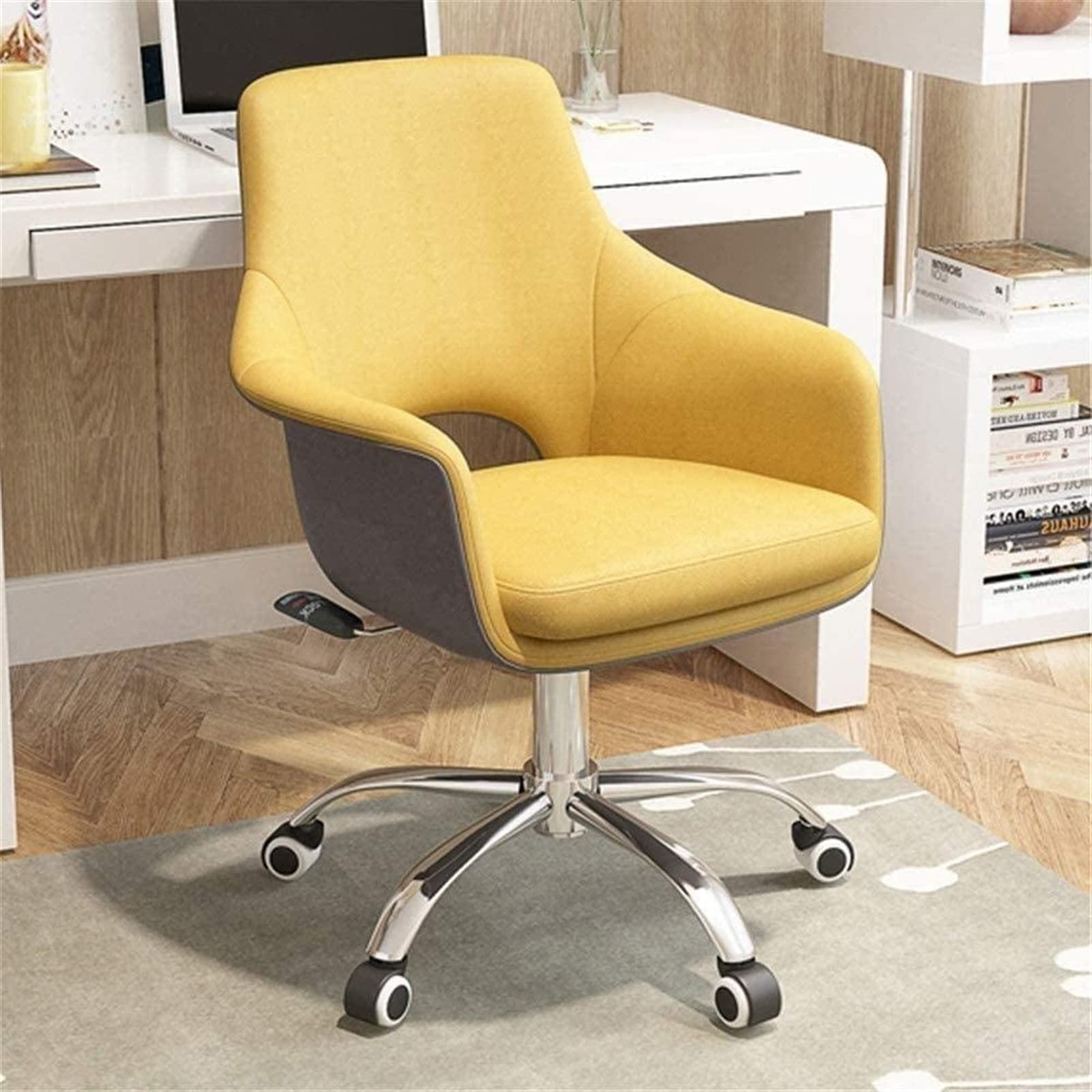 Ergonomic Office Chair with Adjustable Armrests & Lumbar Support - High Back Swivel Computer Desk Chair for Home & Gaming - Comfortable Mesh Task Chair with Wheels & Height Adjustment - Perfect for Work, Study, and Long Gaming Sessions