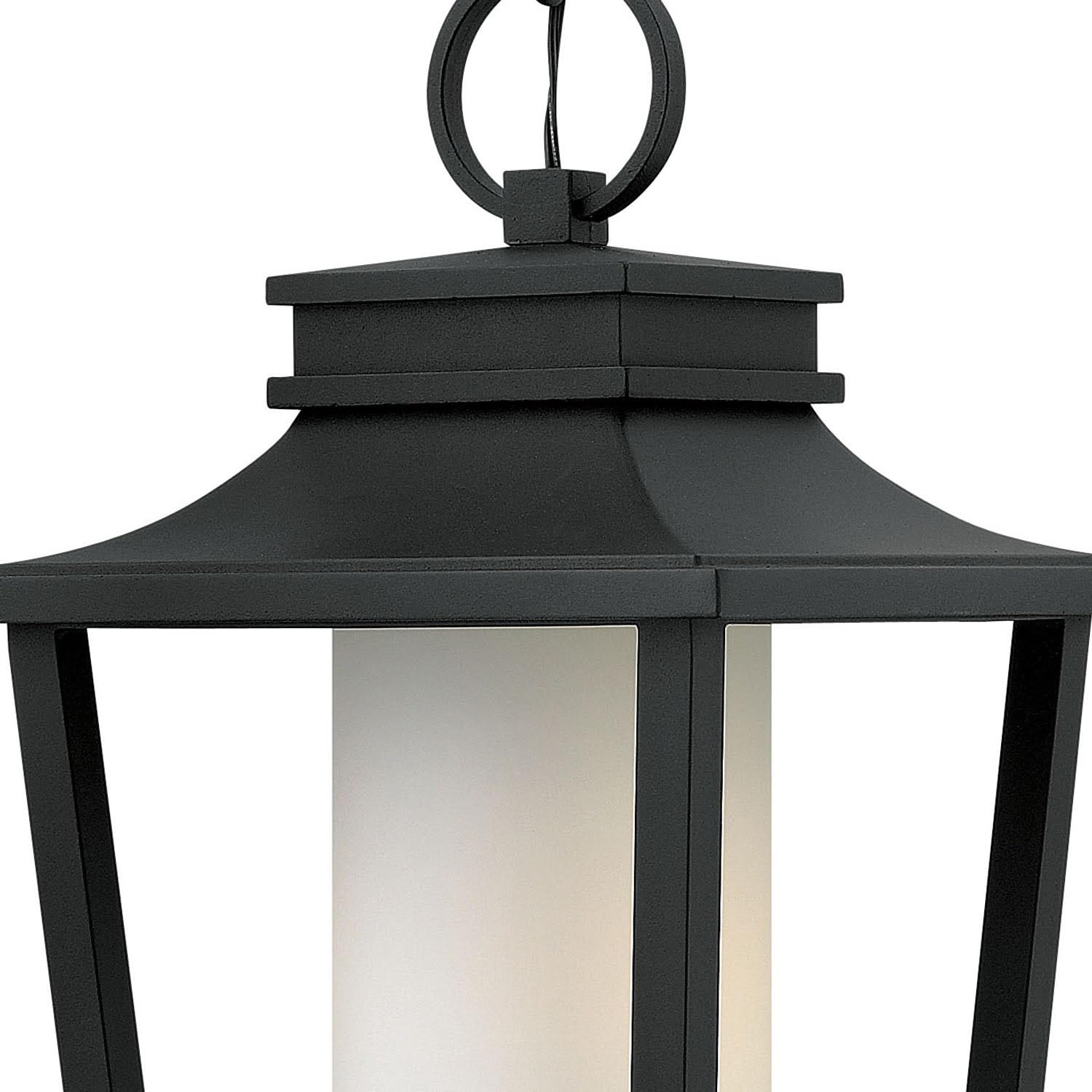 Hinkley Sullivan Collection One Light Medium Outdoor Hanging Lantern - Black Finish for Porch, Patio & Garden Lighting | Weather-Resistant Design