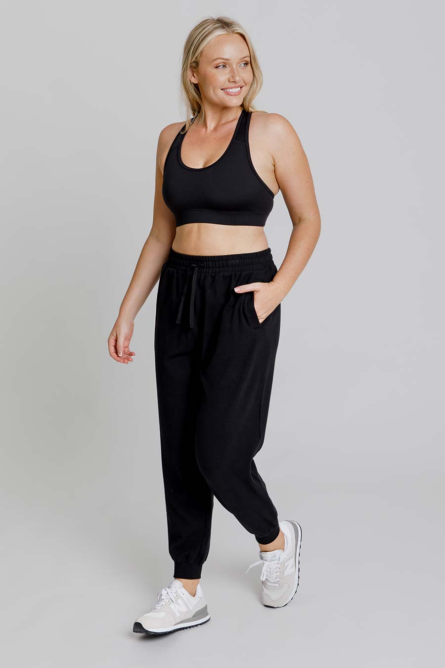 Reset Trackpants for Men - Comfortable Black Jogger Pants for Running, Gym & Casual Wear | Elastic Waist & Breathable Fabric