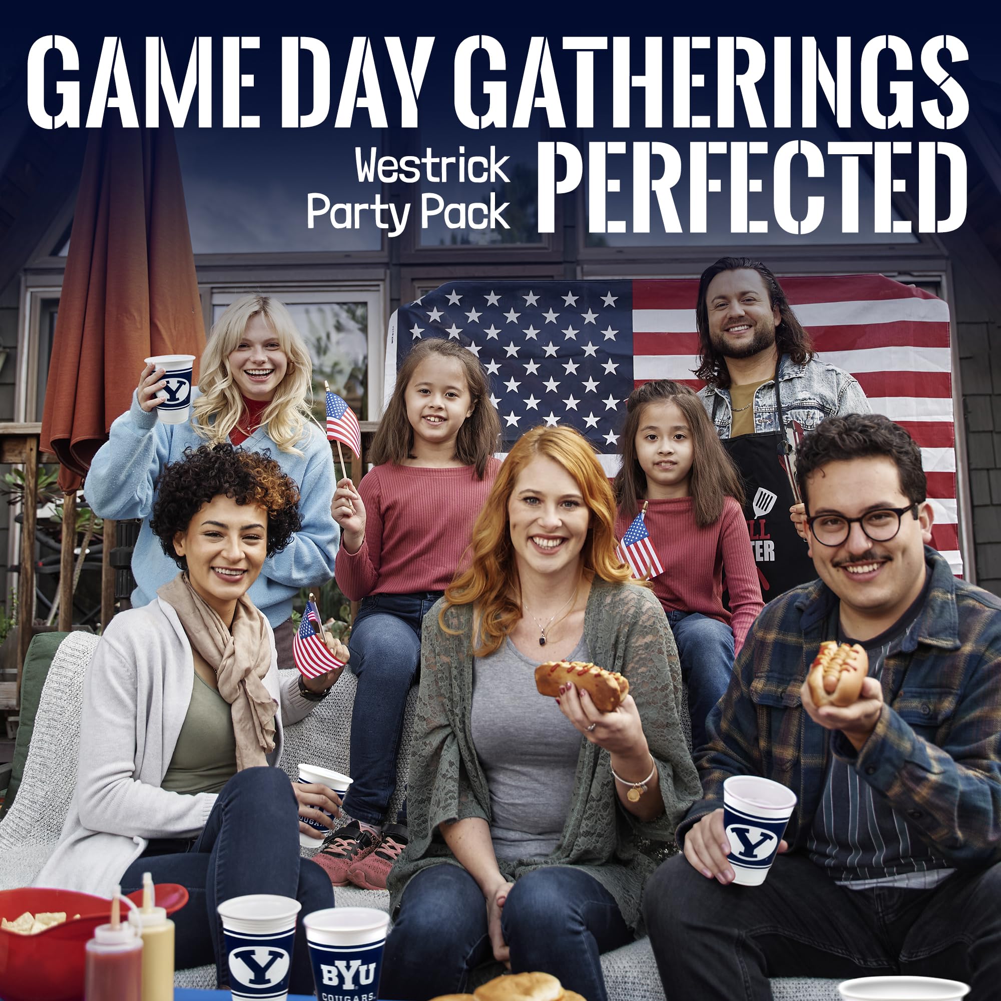 Auburn Tigers Party Supplies 48-Piece Officially Licensed University Set - 16 oz Plastic Cups, 9 Inch Paper Plates, Luncheon Napkins for 16 Guests | Perfect for Game Day Tailgates, College Dorms & Alumni Parties by Westrick