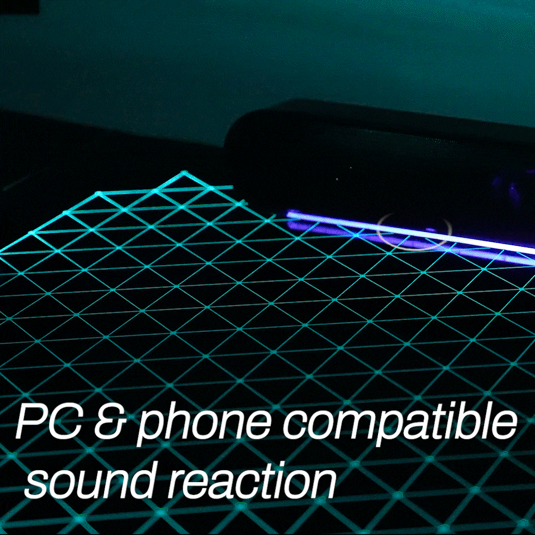 GTG L60 L-Shaped Glass LED Gaming Desk - 60x40 Inches, Modern Ergonomic Computer Desk for PC & Console Gamers - Perfect for Home Office, Streaming Setup & Esports Gaming