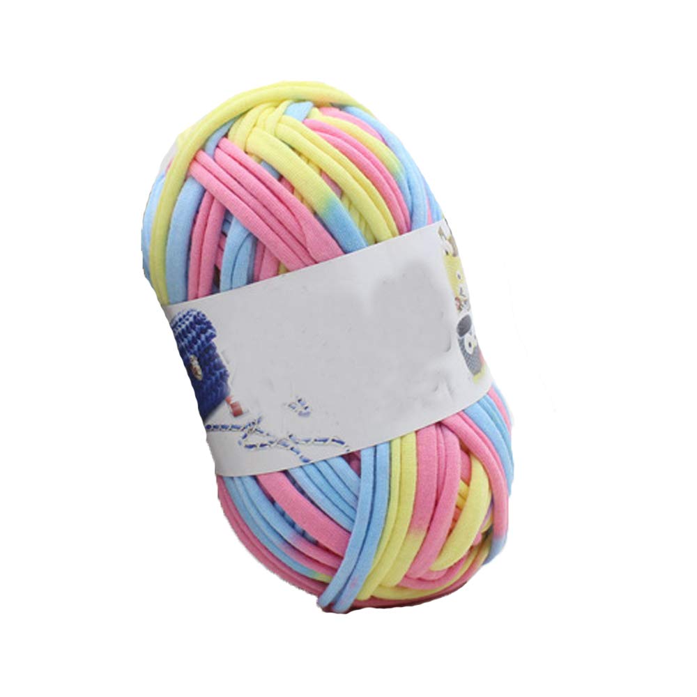 1kg/2.2lb Recycled T-Shirt Yarn for Crocheting & Knitting - Chunky Jersey Yarn, Spaghetti Yarn, Thick Fabric Yarn, Zpagetti Yarn - DIY T-Shirt Yarn Kit with Color-A - Perfect for Rugs, Bags, and Home Decor Projects
