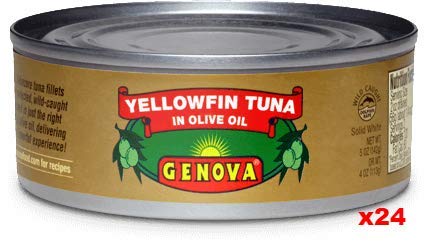 Premium Tuna in Olive Oil - Case of 24 Cans (5oz/142g Each) - High Protein, Keto & Paleo Friendly - Perfect for Salads, Sandwiches & Meal Prep