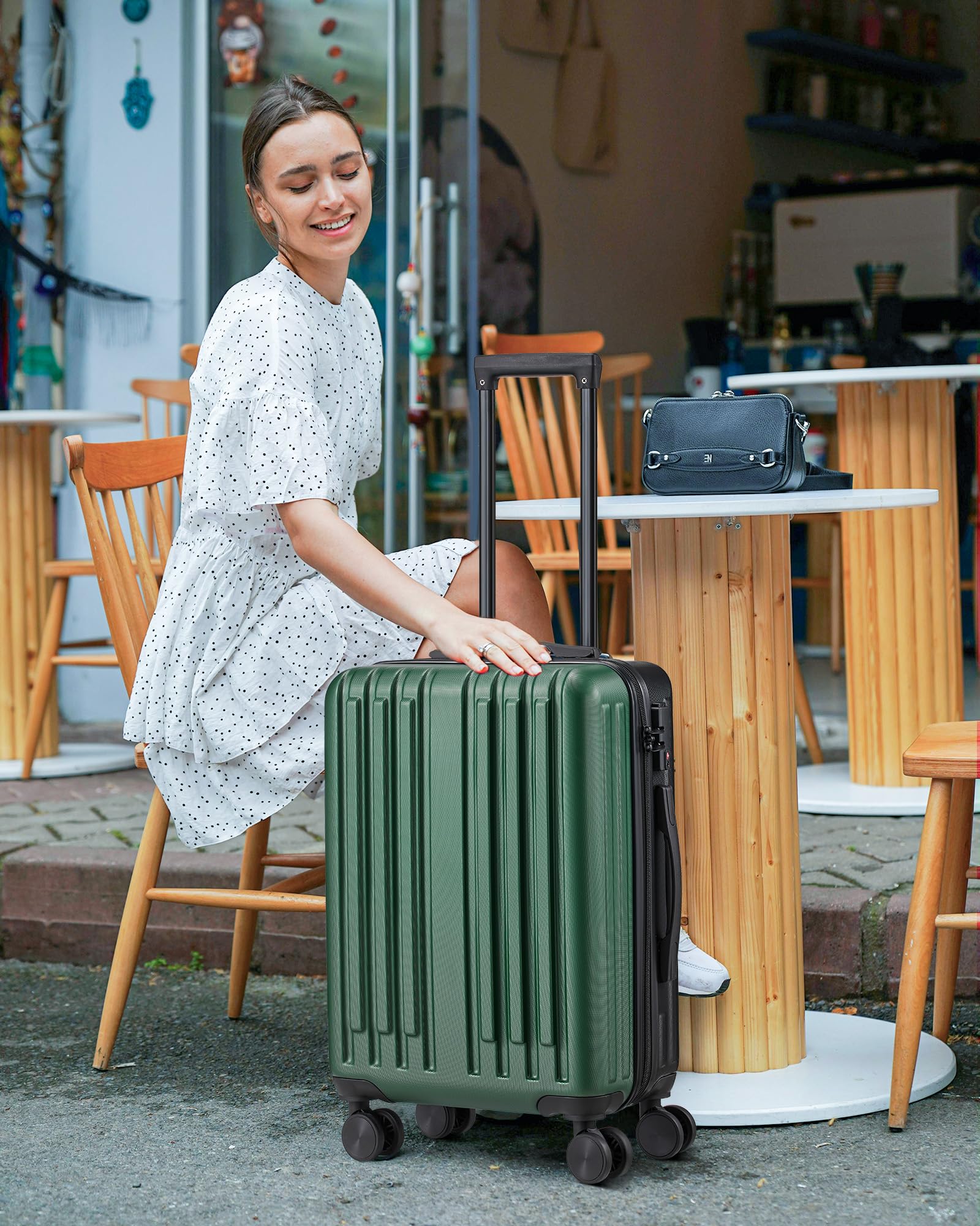 2-Piece Lightweight Hardside Luggage Set with 360° Spinner Wheels - 20