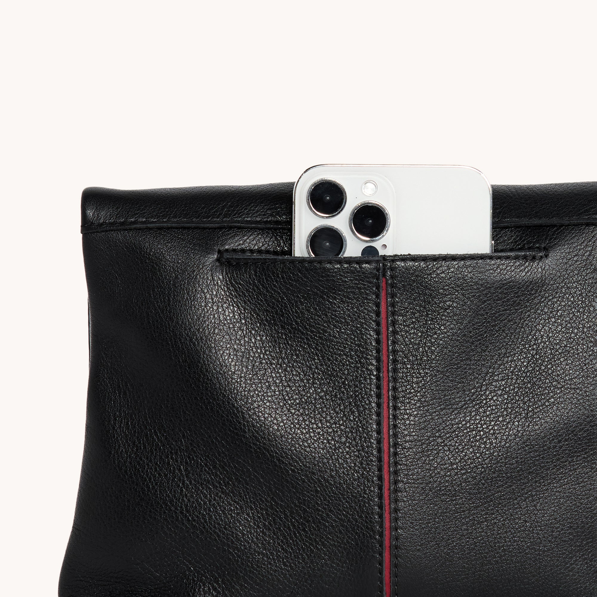 VIP Luxury Leather Wallet with Black/Brushed Gold Red Zip | Medium Size | Perfect for Men's Business & Travel Essentials