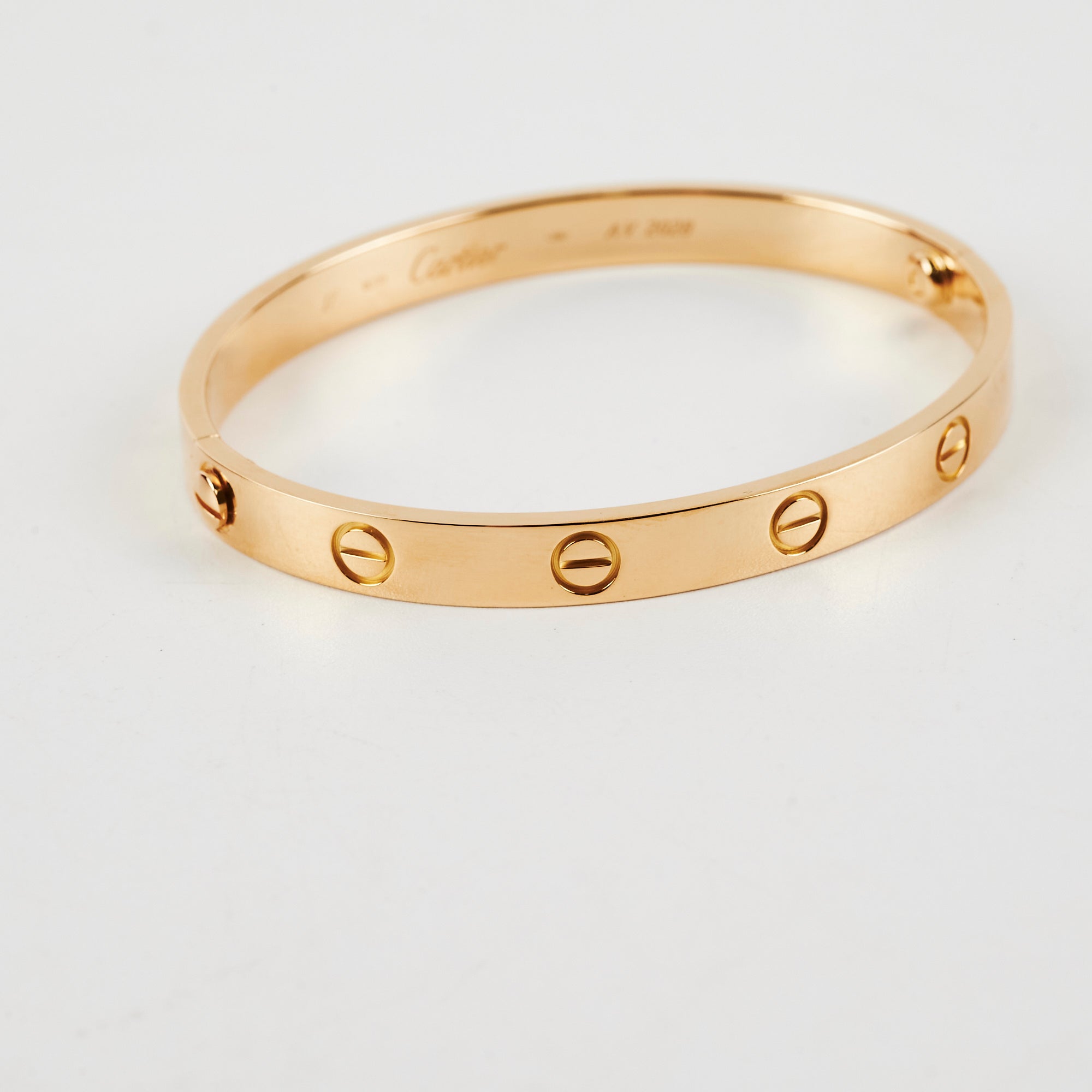 Cartier Love Bracelet 18K Yellow Gold Size 17 - Luxury Jewelry for Women, Perfect for Anniversaries, Weddings & Special Occasions