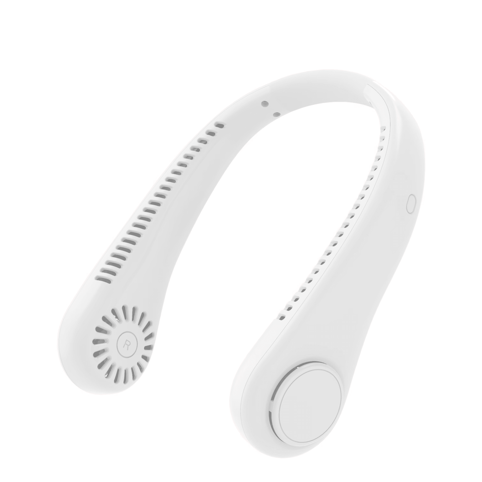 SwimPath ArcticBreeze Cooling Neck Fan - Portable Personal Fan with USB Rechargeable Battery - White - Perfect for Outdoor Sports, Travel, and Hot Weather Activities